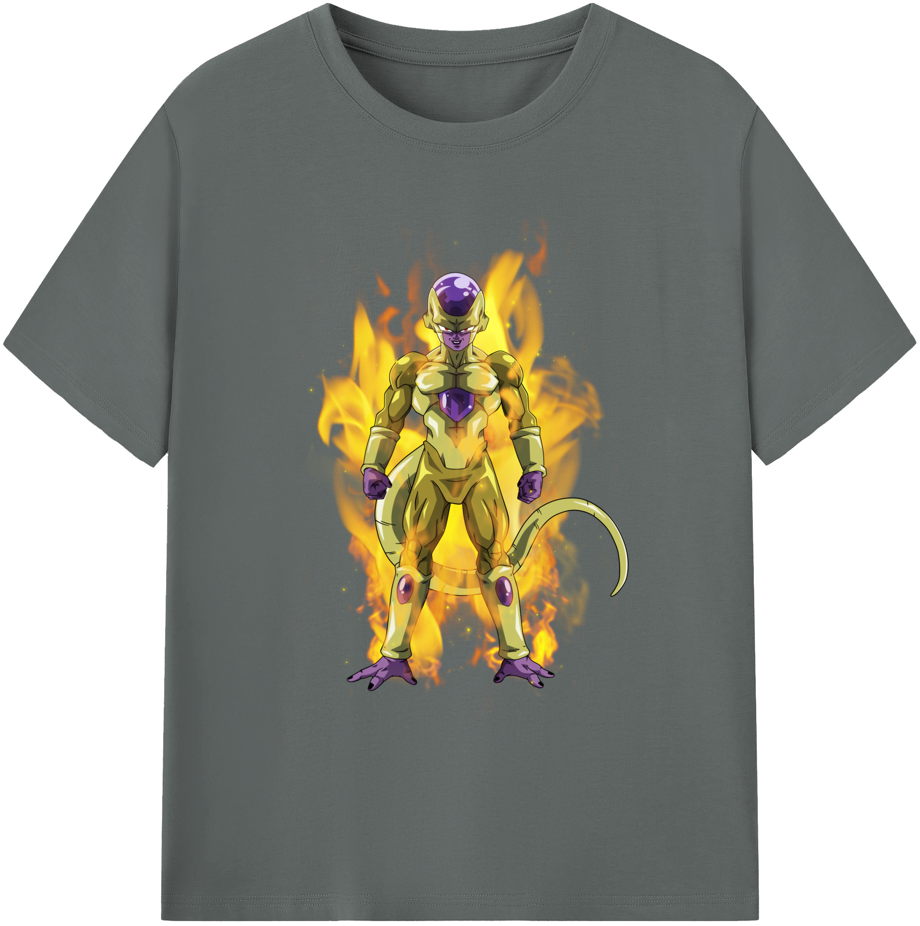 （画像用） ドラゴンボール フリーザ DRAGON BALL Frieza 綿100％ メンズ半袖Tシャツ｜肌触りやわらか＆通気性